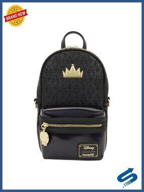 Loungefly Disney Snow White Evil Queen Sling Crossbody Bag Faux Leather Disney